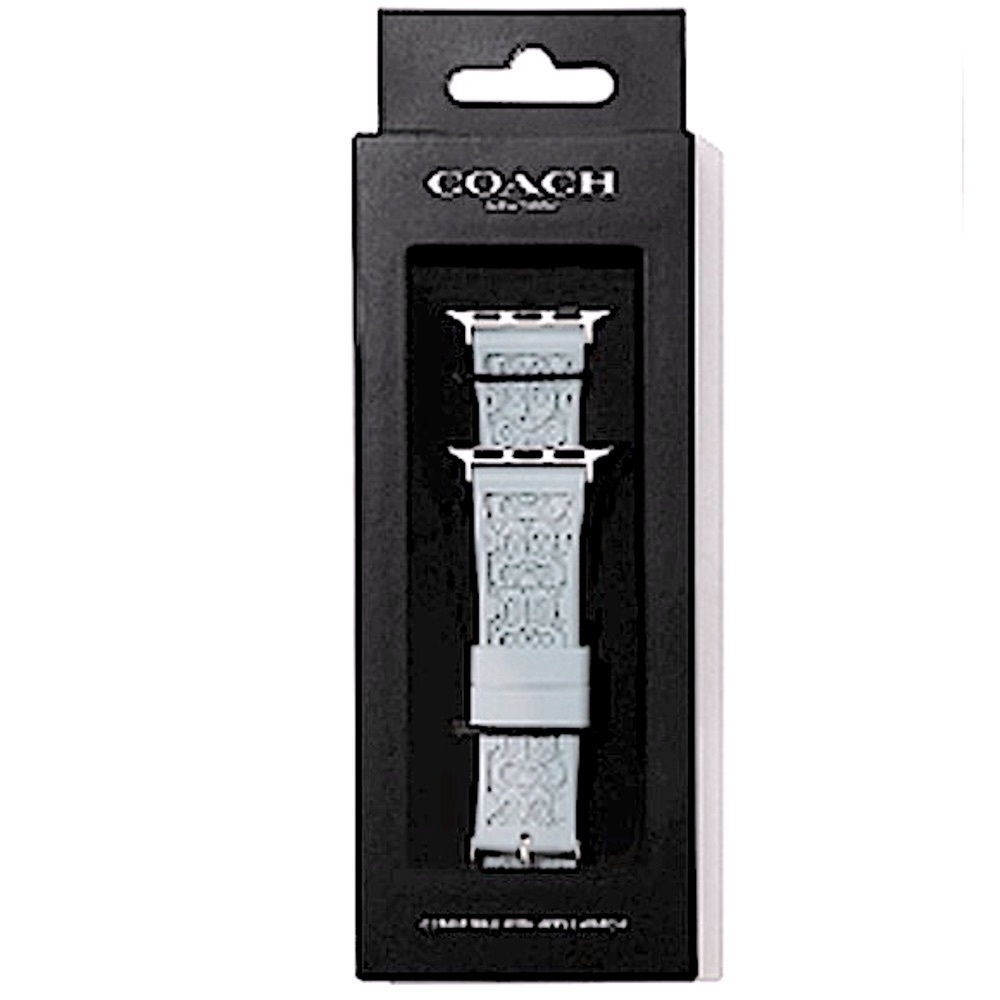 COACH Apple Watch Strap Gray Blue